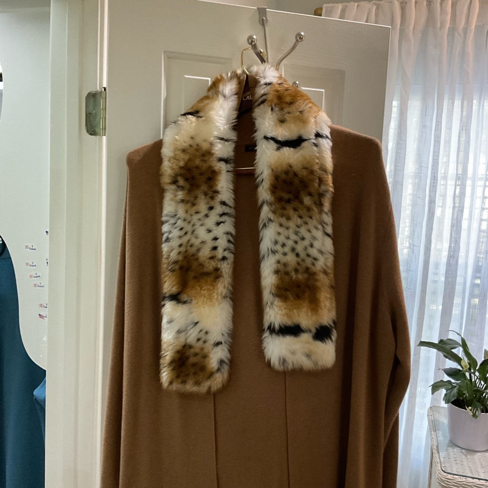 Pamela McCoy Fur wrap only…..sweater coat not included